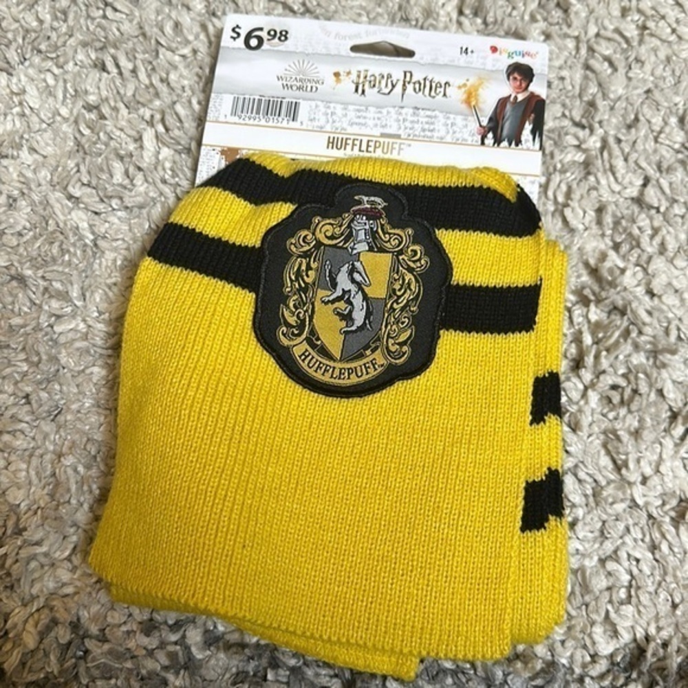 Harry Potter Disguise Wizarding World Hufflepuff Black Yellow Stripe Knit